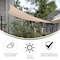 Flash Furniture Palmetto 12ft Triangle Sun Sail Shade Canopy with Included Nylon Attachment Ropes in Sand GM-WL-SS22003-1-SAND-GG - alternate 3